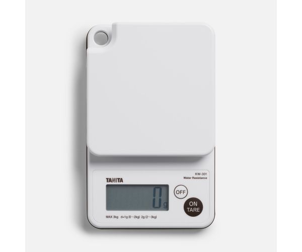 Tanita KD320WH33 Keukenweegschaal 3 Kg - Fijne Verdeling 0,1 G, Ideaal Voor Precisie En Moleculaire Keuken